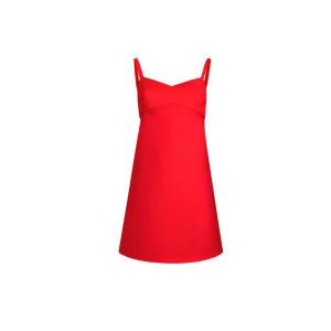 KHAITE ELI DRESS - FIRE RED