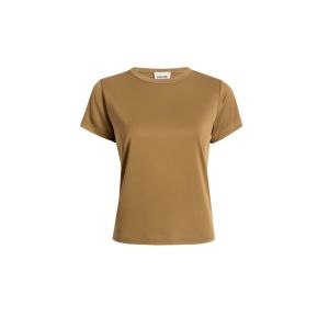 KHAITE SAMSON T-SHIRT - TOFFEE