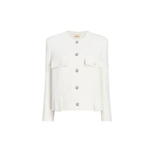 KHAITE LAYBIN JACKET - CHALK