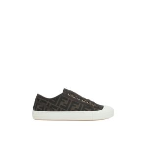 FENDI SNEAKERS TABACCO NERO