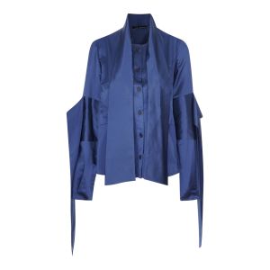 TOOS FRANKEN bluza ALBA SHIRT-BLUE