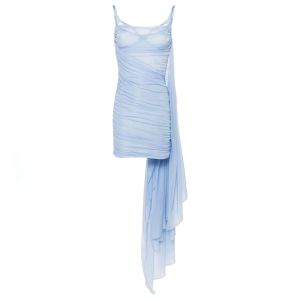 Mugler haljina RO1562-SILVER BLUE
