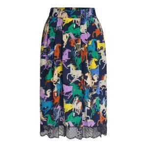 ZADIG & VOLTAIRE suknja WWSK00311-BLUEBERRY